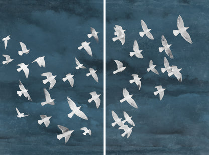BIRDS IN FLIGHT (SET)