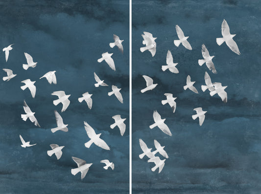 BIRDS IN FLIGHT (SET)