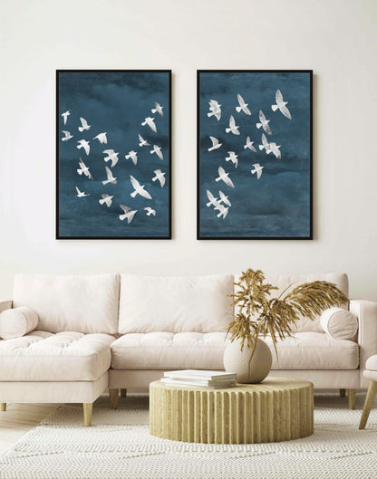 BIRDS IN FLIGHT (SET)